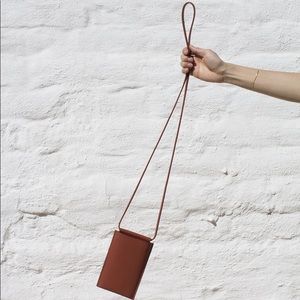 Building Block Phone Sling/Passport Holder:Brick